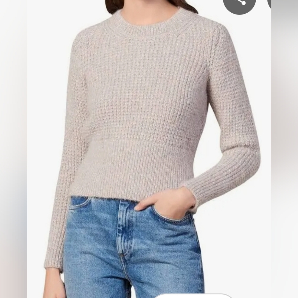 EUC Sandro Yona Round Neck Ribbed Knit Sweater Size 0